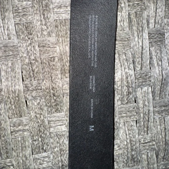 Harley-Davidson Black Leather Belt - Picture 3 of 4